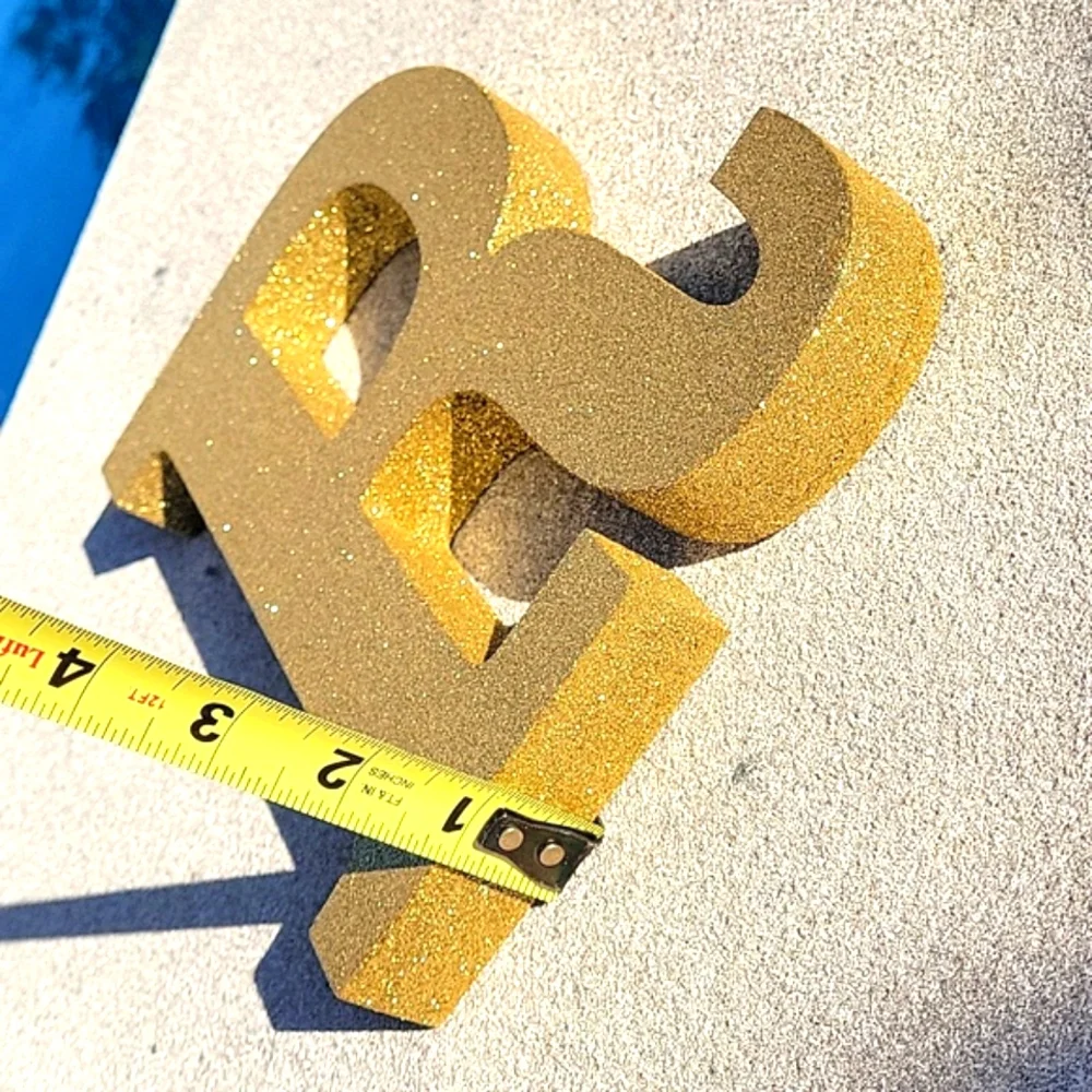 NEW 9 inch Glam Letter 